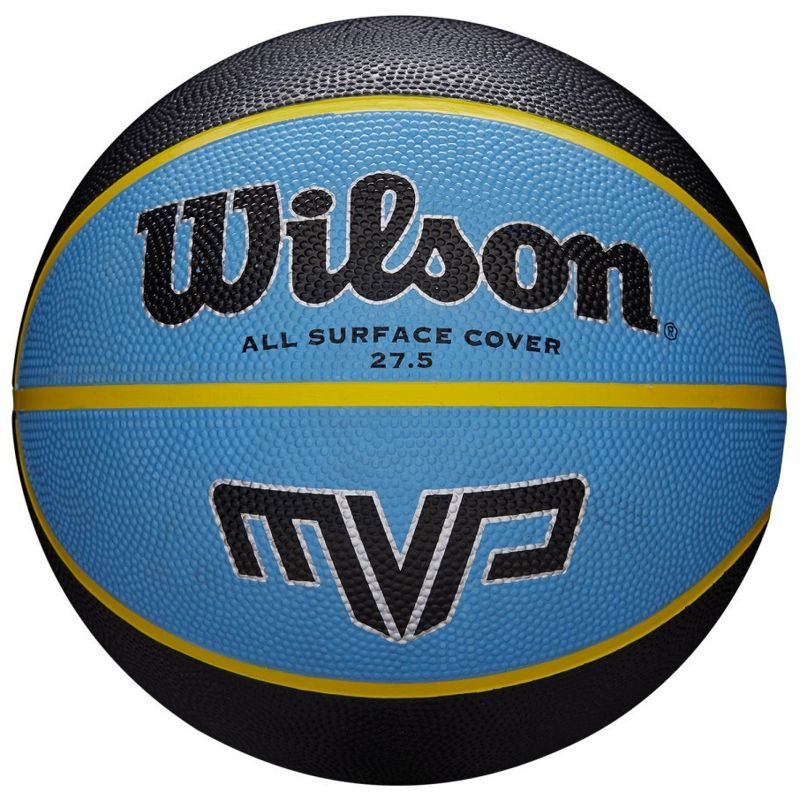 Kosárlabda Wilson MVP gumi 5-ös méret fekete-kék