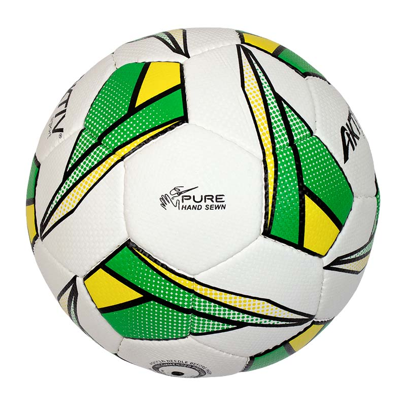 Futball labda Aktivsport GLOBAL méret: 5 zöld-sárga-fekete