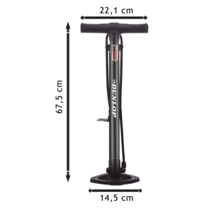 Dunlop álló kerékpár pumpa, 67,5 cm, max 12 bar, Presta- Dunlop és Schrader - Image 5