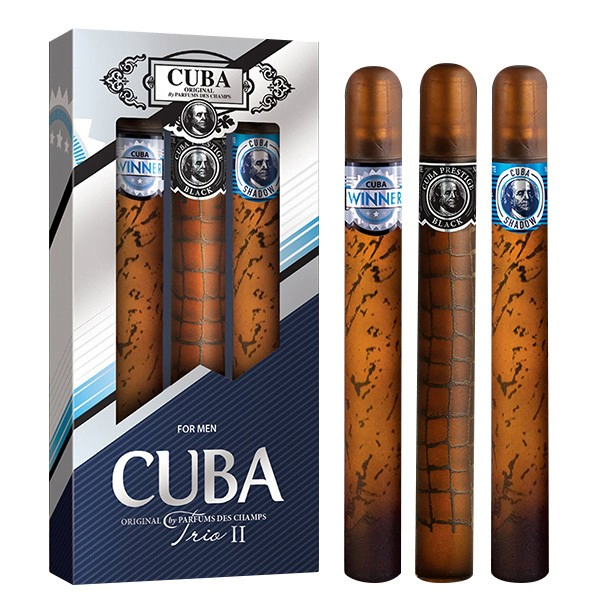 Cuba Trio 2 Parfüm Díszdoboz Férfiaknak (Winner-Black-Shadow)