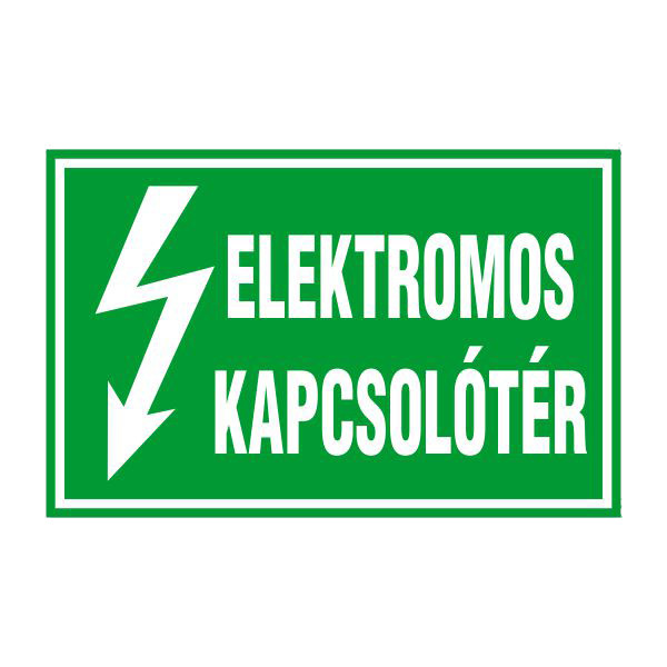 Elektromos kapcsolótér 16x10cm / Öntapadós vinil