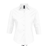 SOLS EFFECT - 3/4 ujjú STRETCH Női póló, fehér | XL