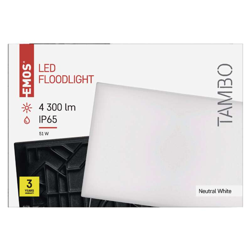 EMOS Tambo LED reflektor 51W 4300lm IP65 természetes fehér