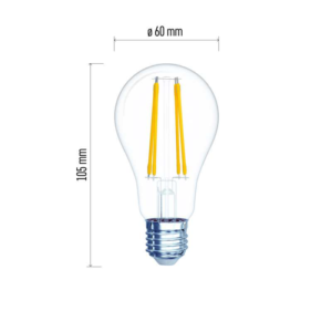 EMOS LED Filament izzó A60 E27 7W 1060lm természetes fehér - Image 2