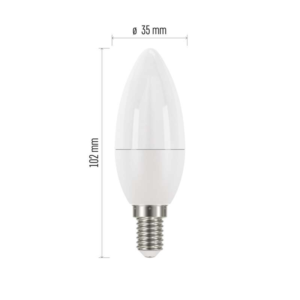 EMOS LED izzó gyertya E14 6W 470lm természetes fehér - Image 3