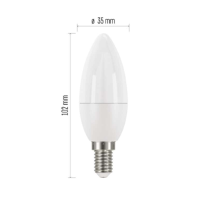 EMOS LED izzó gyertya 3db E14 6W 470lm meleg fehér - Image 3