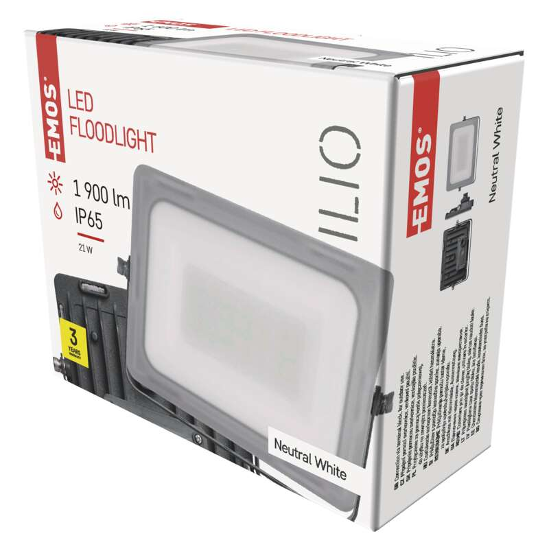 Emos Ilio LED reflektor 21W 1900lm IP65, 4000 K