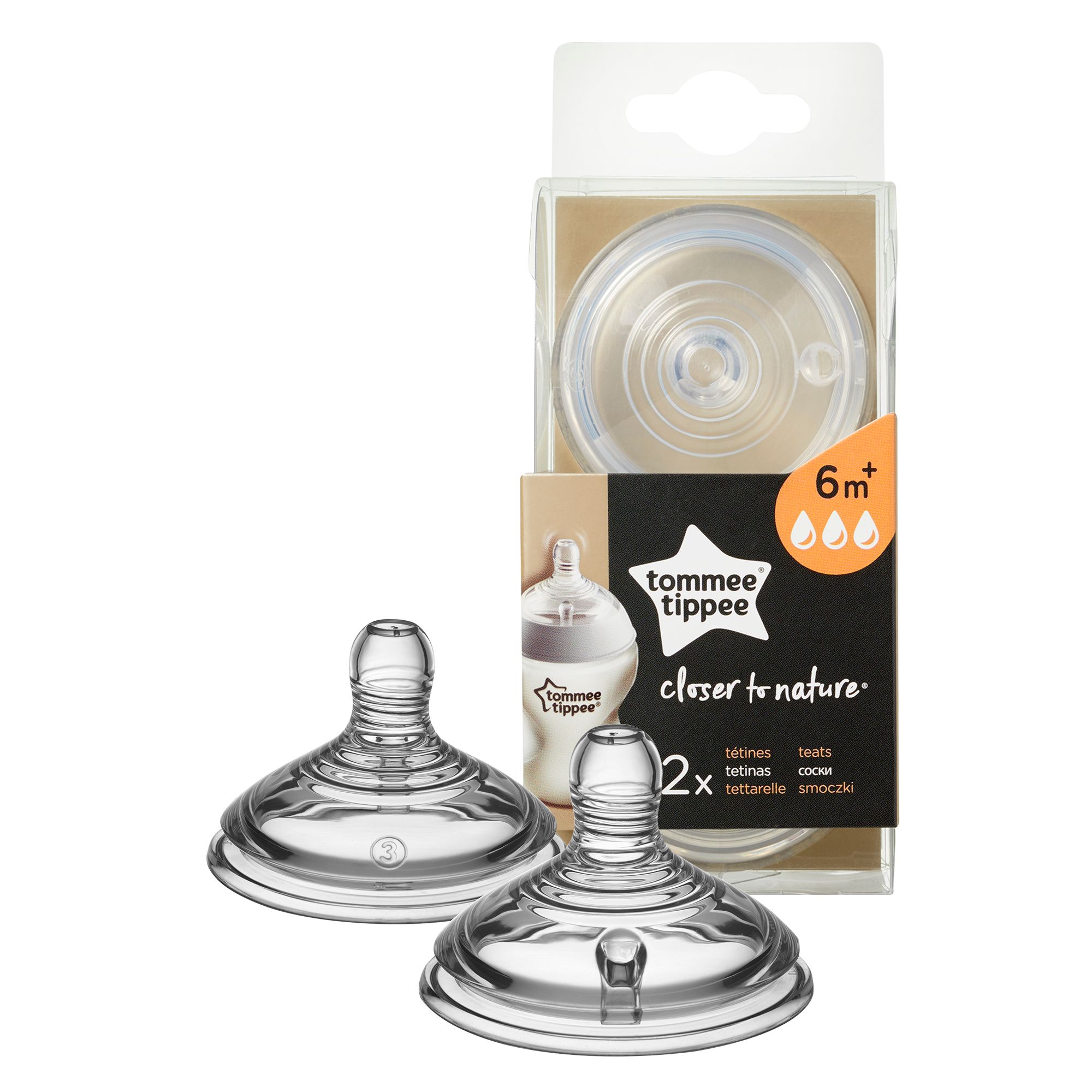 Tommee Tippee cumisüveg cumi CTN 2 db gyors folyású 