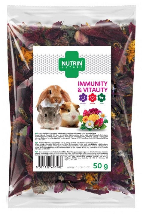 Nutrin Nature Rágcsálóknak, Immunitás-Vitalitás 50g