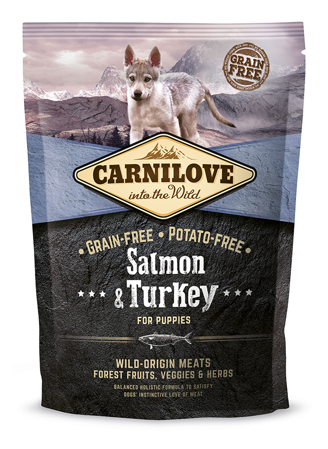 Carnilove Puppy Salmon & Turkey- Lazac-Pulyka Hússal 1,5kg