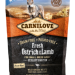 Carnilove Fresh Adult Dog Small Ostrich & Lamb Excellent Digestion- Strucc és Bárány Hússal 1,5kg