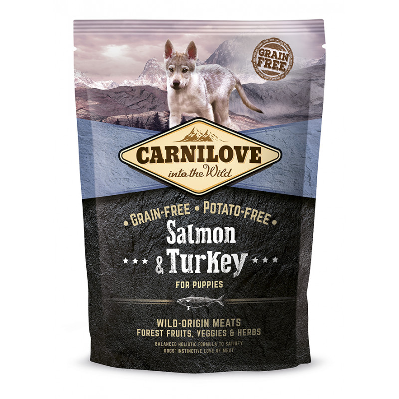 Carnilove Puppy Salmon & Turkey- Lazac-Pulyka Hússal 1,5kg