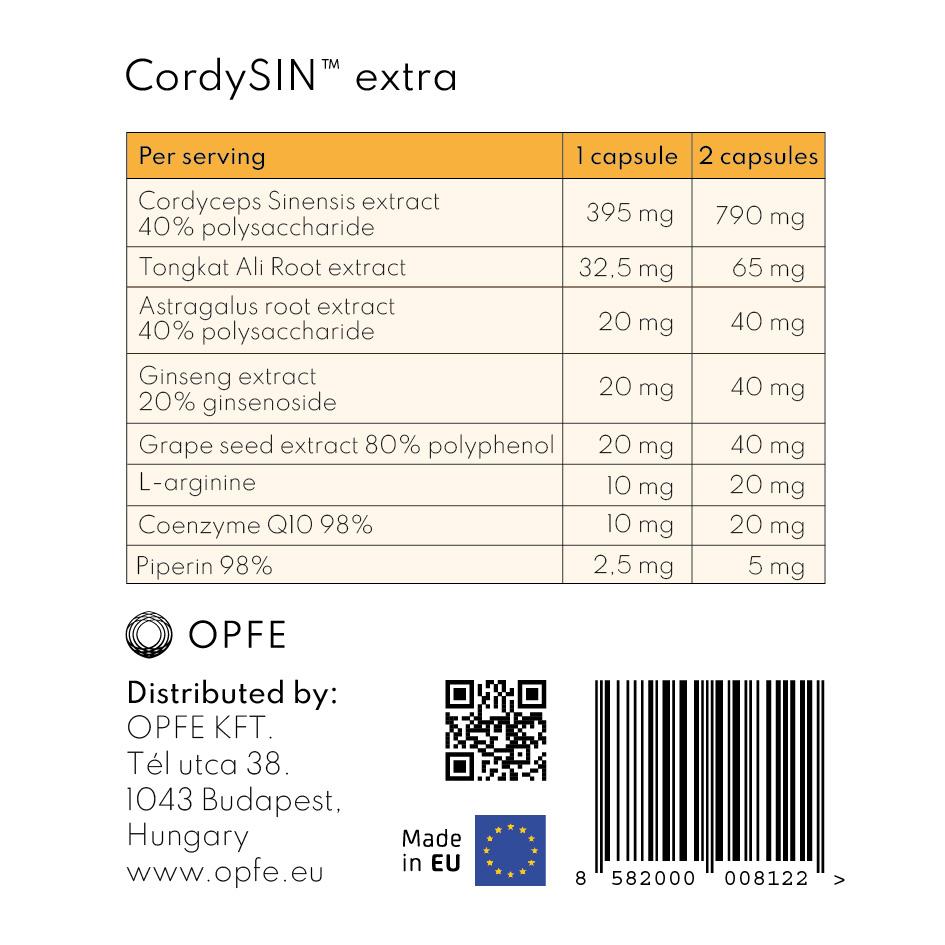 OPFE CordySIN extra étrend-kiegészítő 60 db. Kapszula
