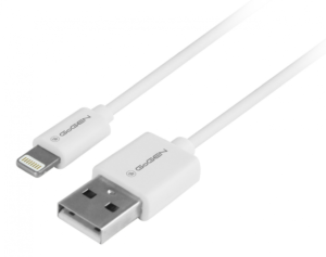 Gogen Lightning kábel 2m, fehér, adat és töltő csatlakozó, USB 2.0 A - Image 2