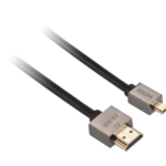 GoGEN HDMI / HDMI micro kábel, 1,5m, v1.4, aranyozott, High speed, ethernet-tel