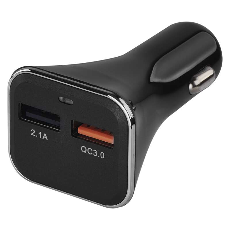 EMOS autós USB töltő QC3.0, 3A (28.5W), 2 port