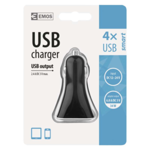 EMOS Univerzális autós USB töltő SMART 6.8A (34W) - Image 4