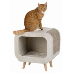 Bemutatjuk a Trixie Kaparó bútort "Alicia" négy lábbal, amely 48x48x38 cm-es méretben és elegáns szürke/világosszürke színkombinációval rendelkezik. Tökéletes választás minden macskatartó számára. Ez a divatos kaparó bútor nemcsak praktikus megoldást kínál a macskája szórakoztatására és karomápolására, hanem kényelmes pihenőhelyként is szolgál.