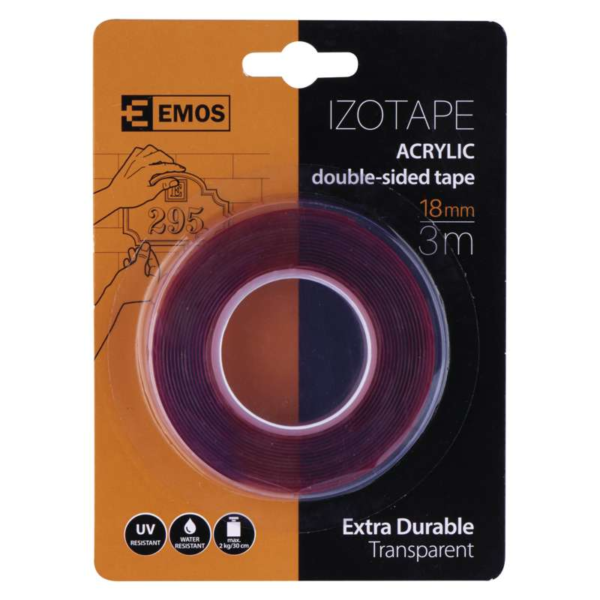 EMOS Akril kétoldalú ragasztószalag 18mm/3méter - Image 3