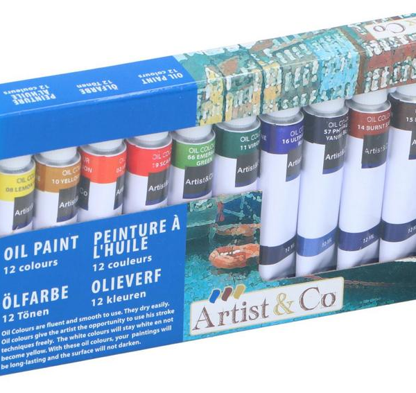 ARTIST&CO Olajfesték készlet 12 szín x 12ml - DBKF-XEH25218585