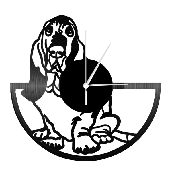 Bakelit falióra - Basset Hound kutya - WDWR-bko-00317