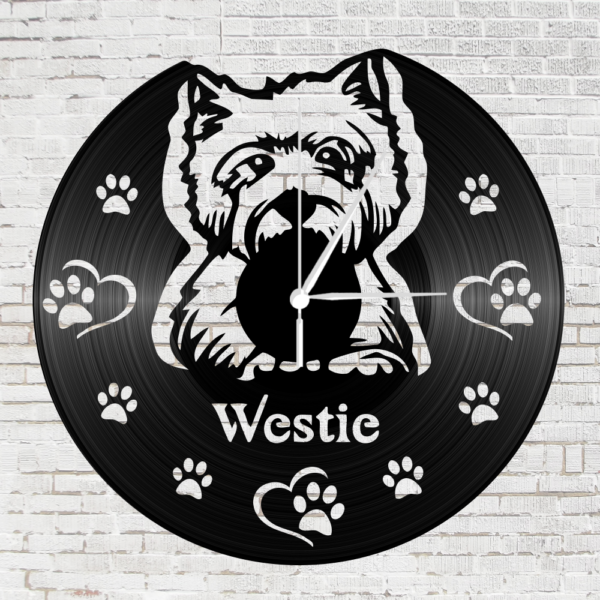 Bakelit óra - Westie - WDWR-bko-00201