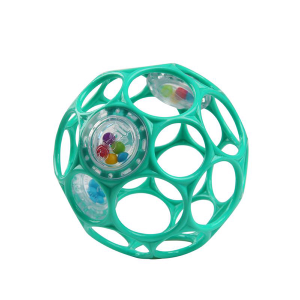 Bright Starts játék Oball Rattle 10cm türkiz - MTTF-M8595640912797