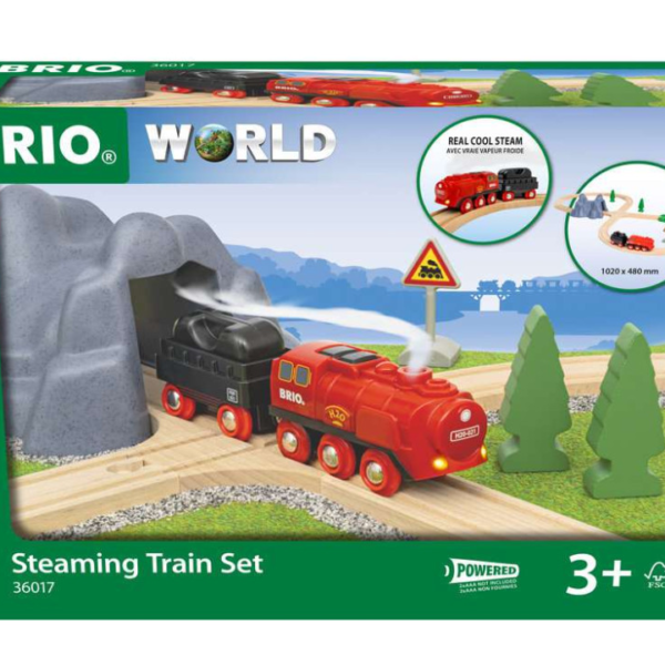 Brio 36017 akkumulátoros gőzmozdony készlet - NTTD-36017