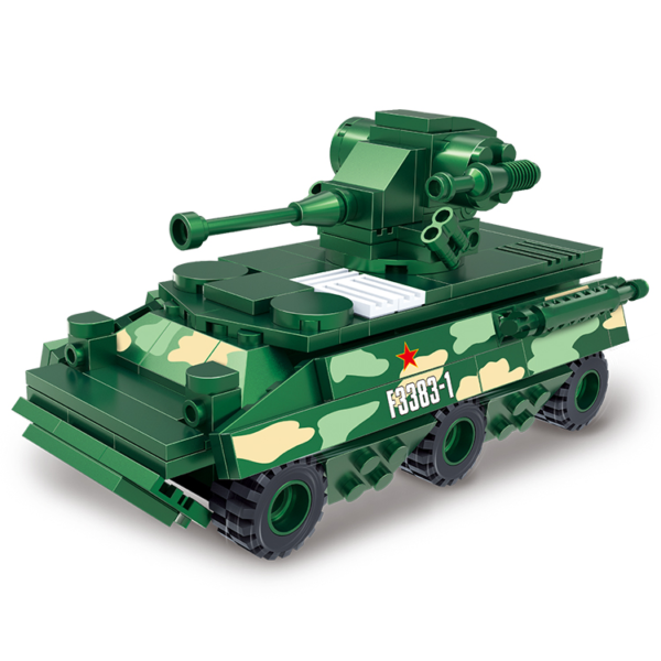 COGO® 7002 | készségfejlesztő építőjáték | 185 db építőkocka | Páncélozott harcjármű - Image 3