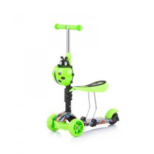 Chipolino Kiddy Evo roller tolókarral - Green Graffiti - Image 4