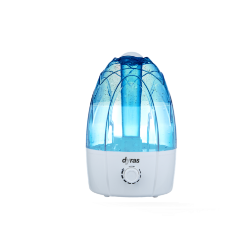 Dyras UH-6675, 25W, 4 L, 350 ml/óra, LED, Antibakteriális, Szénszűrő, Ultrahangos párásító