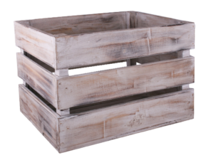 Egyedi bútor/kiegészítő Shabby magas láda 3 léces III - Image 2