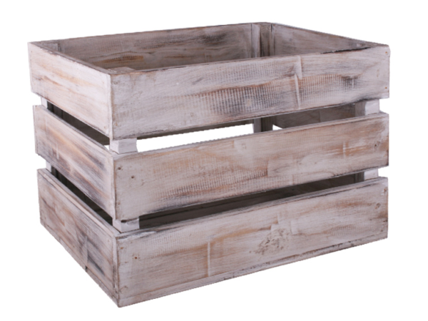 Egyedi bútor/kiegészítő Shabby magas láda 3 léces III - Image 3