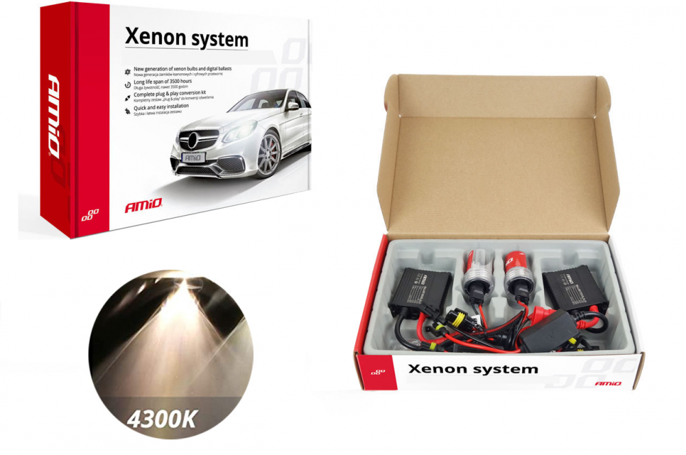 H4 xenon szett 4300K