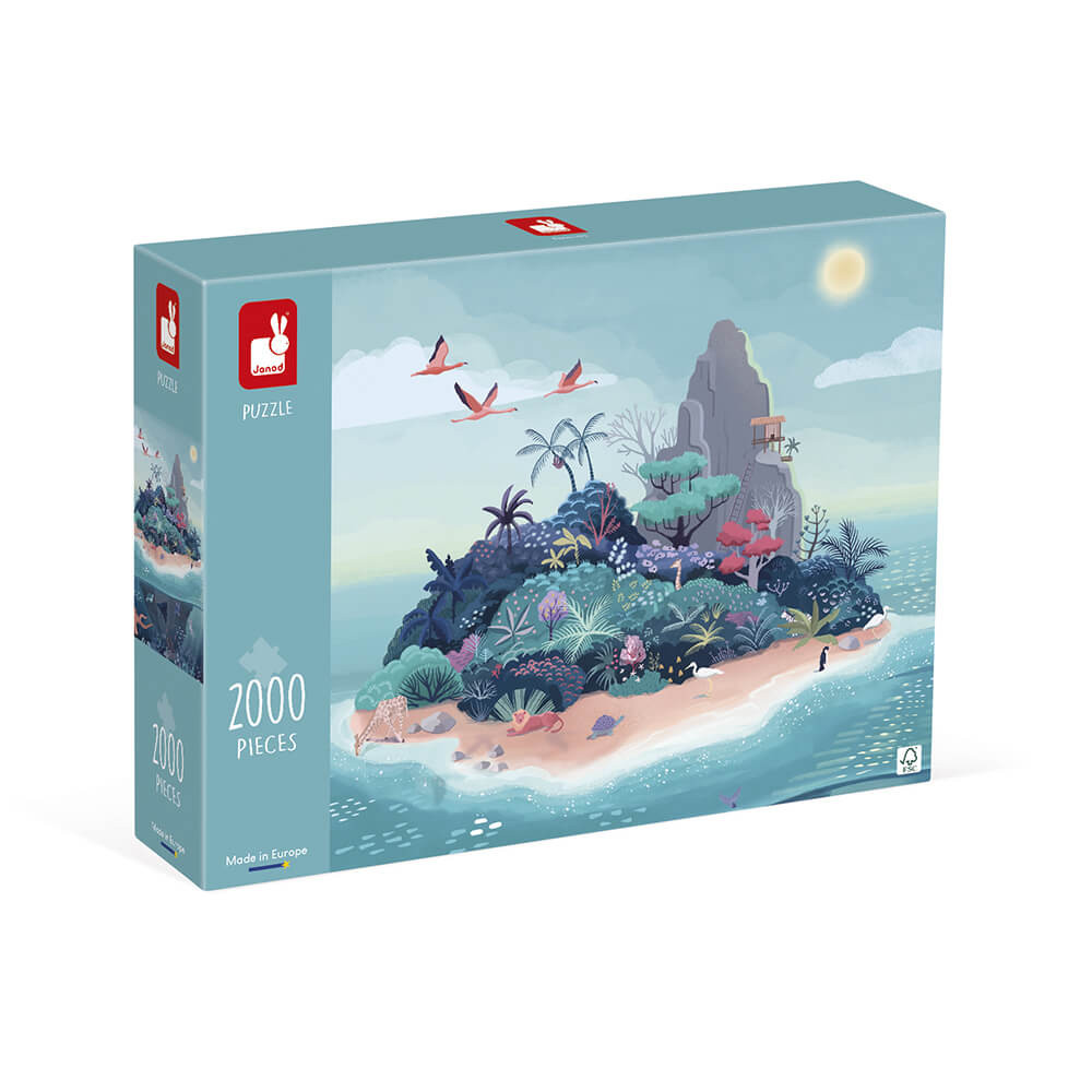 Janod 02517 2000 darabos puzzle Misztikus sziget