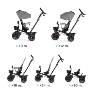 Kinderkraft tricikli Spinstep platinum grey - Image 3