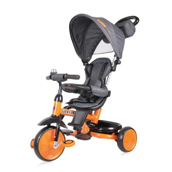 Lorelli Lucky Crew tricikli - Black&Orange - DVRX-50636