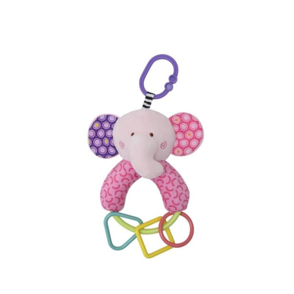 Lorelli Toys csörgő - Pink Elefánt - DVRX-51324