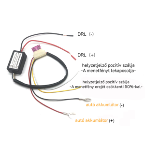 Nappali menetfény vezérlő elektronika 2 funkciós - Image 3