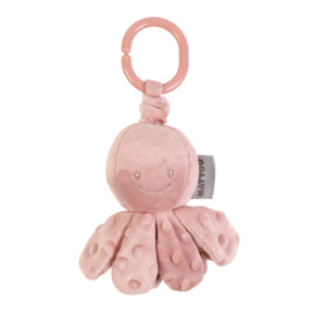 Nattou felhúzós rezgő játék plüss Lapidou - Octopus pink - MTTF-M5414673876537