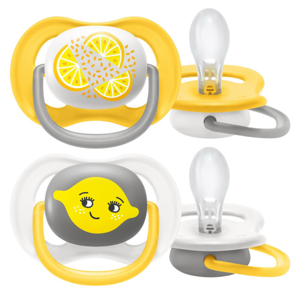 Philips AVENT játszócumi - ultra air 6-18hó neutral 2db citrus - MTTF-M8710103982418