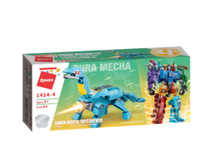 QMAN® 1414 | készségfejlesztő építőjáték | 553 db építőkocka | 6 az 1-ben Sura Mecha a dinoszaurusz transformer - Image 6