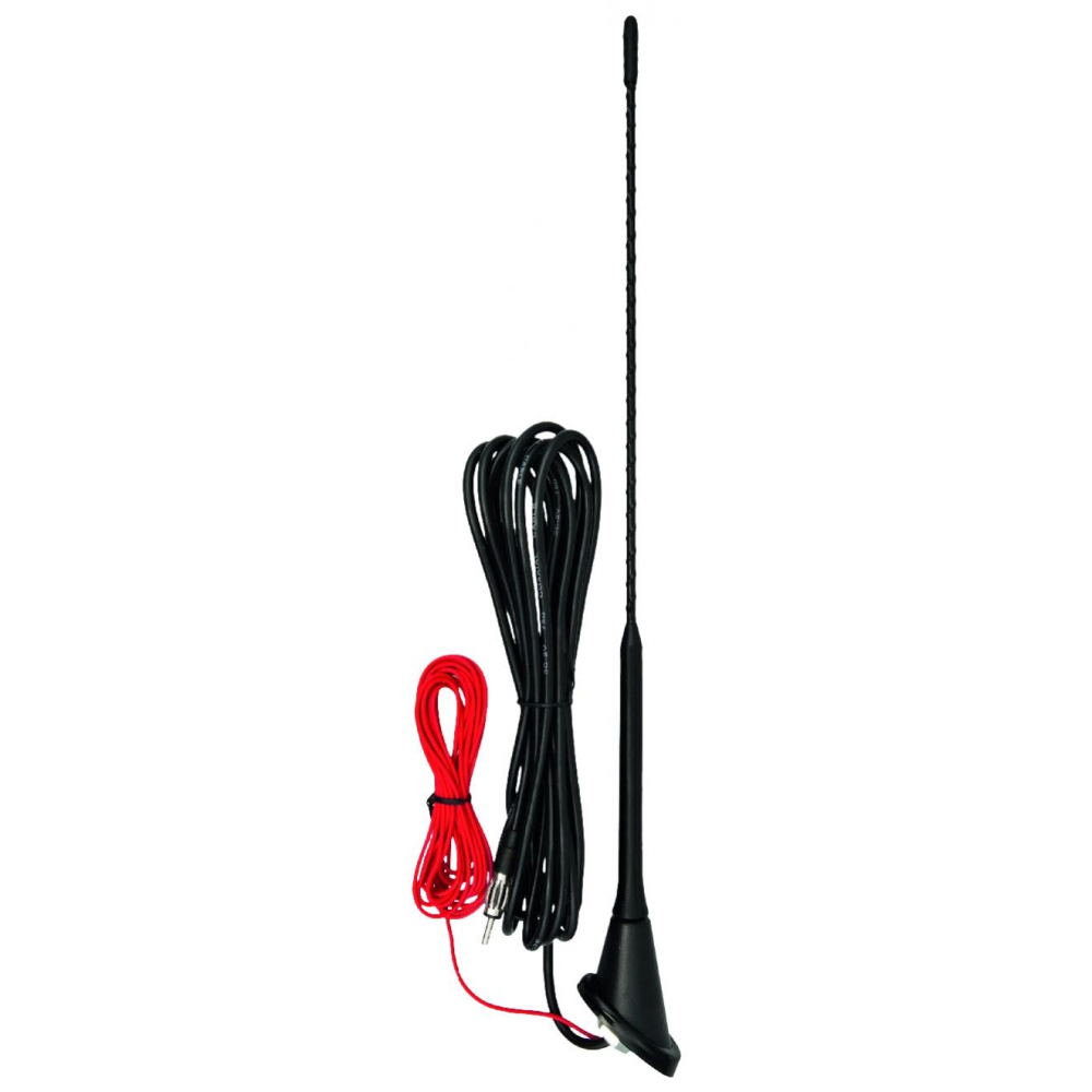 SAL Autóantenna erősítővel, tetőre, 40cm, fix