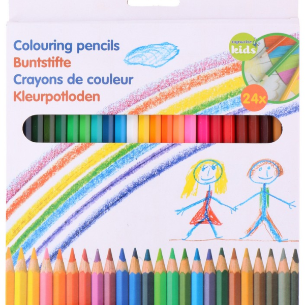 Topwrite-Kids 24 darabos színes ceruza készlet fából - DBKF-XEH25296282