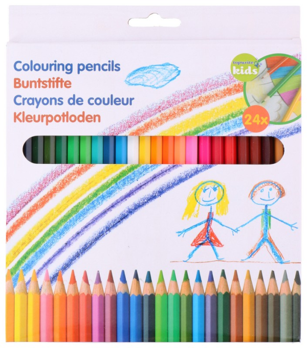 Topwrite-Kids 24 darabos színes ceruza készlet fából - DBKF-XEH25296282