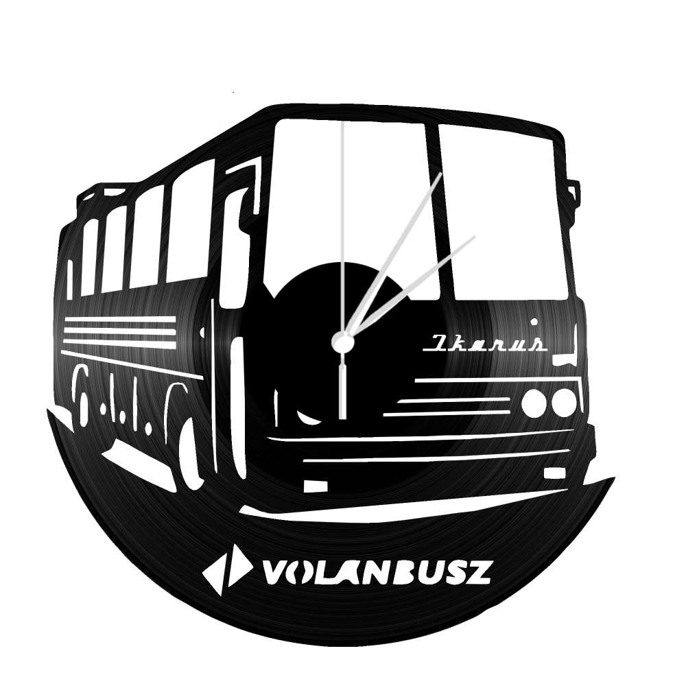 Volánbusz bakelit falióra