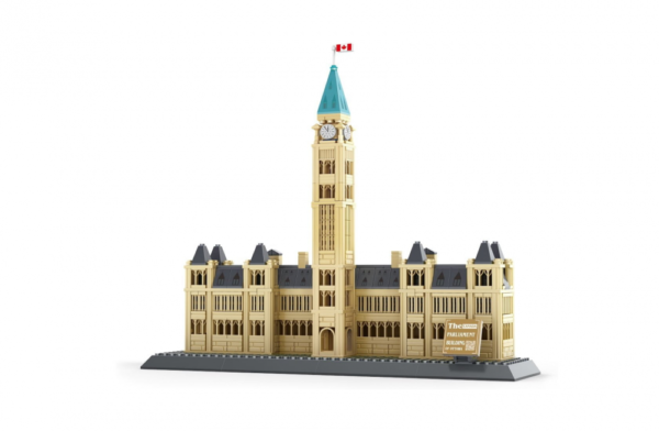 WANGE® 4221 | készségfejlesztő építőjáték | 608 db építőkocka | Kanadai Parlament – Ottawa - Image 2