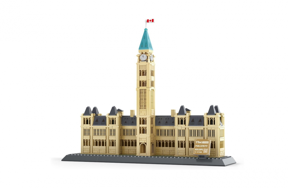 WANGE® 4221 | készségfejlesztő építőjáték | 608 db építőkocka | Kanadai Parlament – Ottawa