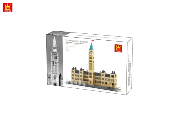 WANGE® 4221 | készségfejlesztő építőjáték | 608 db építőkocka | Kanadai Parlament – Ottawa - Image 4