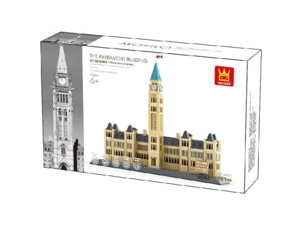 WANGE® 4221 | készségfejlesztő építőjáték | 608 db építőkocka | Kanadai Parlament – Ottawa - PZTV-WH4221